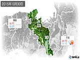 2015年10月30日の京都府の実況天気
