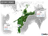 2015年11月06日の愛媛県の実況天気