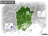 2015年11月10日の岡山県の実況天気