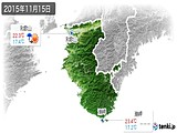 2015年11月15日の和歌山県の実況天気