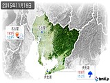 2015年11月19日の愛知県の実況天気