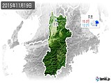 2015年11月19日の奈良県の実況天気