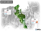 2015年12月01日の京都府の実況天気