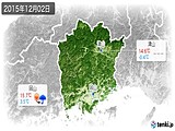 2015年12月02日の岡山県の実況天気