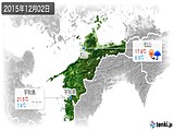 2015年12月02日の愛媛県の実況天気