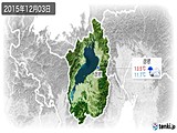 2015年12月03日の滋賀県の実況天気