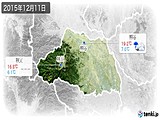 2015年12月11日の埼玉県の実況天気