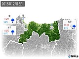 2015年12月16日の鳥取県の実況天気