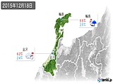 2015年12月18日の石川県の実況天気