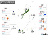 実況天気(2015年12月19日)