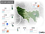 実況天気(2015年12月21日)