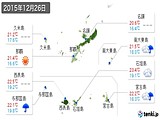 実況天気(2015年12月26日)