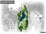 2016年01月05日の滋賀県の実況天気