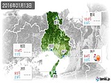 2016年01月13日の兵庫県の実況天気