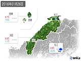 2016年01月26日の島根県の実況天気