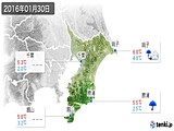 2016年01月30日の千葉県の実況天気