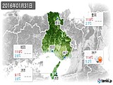 2016年01月31日の兵庫県の実況天気