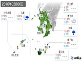 2016年02月06日の鹿児島県の実況天気