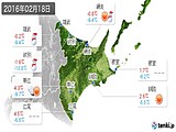 実況天気(2016年02月18日)