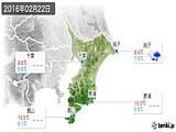 2016年02月22日の千葉県の実況天気