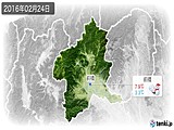 2016年02月24日の群馬県の実況天気