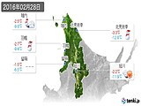 実況天気(2016年02月28日)