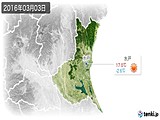 2016年03月03日の茨城県の実況天気