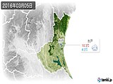 2016年03月05日の茨城県の実況天気