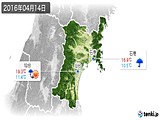 2016年04月14日の宮城県の実況天気