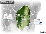 2016年04月19日の栃木県の実況天気