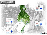 2016年04月21日の兵庫県の実況天気