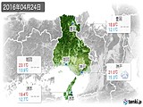 2016年04月24日の兵庫県の実況天気