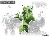 2016年04月24日の福岡県の実況天気