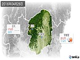 2016年04月26日の栃木県の実況天気