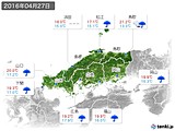 2016年04月27日の中国地方の実況天気