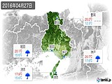 2016年04月27日の兵庫県の実況天気
