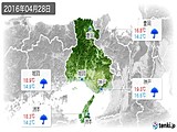 2016年04月28日の兵庫県の実況天気