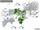 2016年05月06日の近畿地方の実況天気