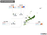 実況天気(2016年05月08日)