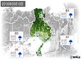 2016年05月10日の兵庫県の実況天気
