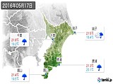 2016年05月17日の千葉県の実況天気