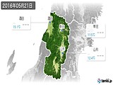 2016年05月21日の山形県の実況天気