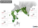 2016年05月22日の道南の実況天気