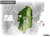 2016年06月02日の栃木県の実況天気
