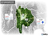 2016年06月22日の山梨県の実況天気