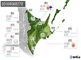 2016年06月27日の道東の実況天気