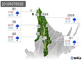 実況天気(2016年07月03日)