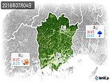 2016年07月04日の岡山県の実況天気