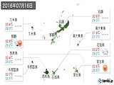 実況天気(2016年07月16日)