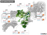 2016年07月22日の近畿地方の実況天気